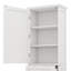 Tall Bathroom Storage Cabinet Freestanding With Two Different Sized Drawers Adjustable Shelf Painted Board-1614281950