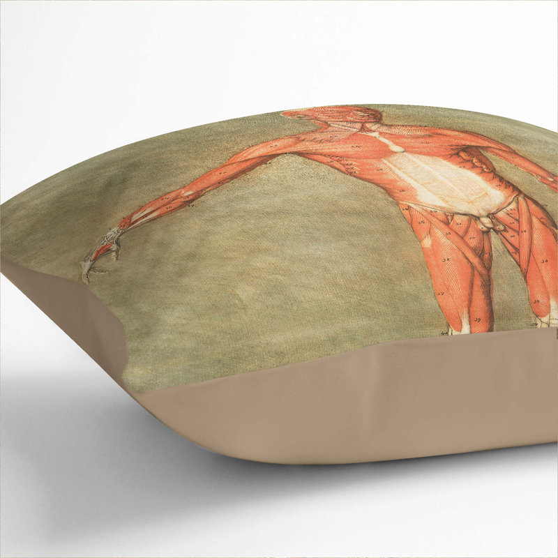 Square Cushion, Stone, 55cm H x 55cm W x 20cm D