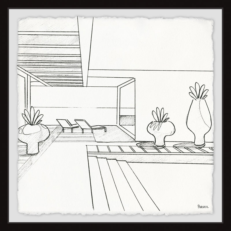 Cadre photo « fun hall », impression sur papier, H 12 po x l 12 po x P 1,5 po