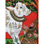 Peinture de vache Kamadhenu dans un style Tanjore vénéré par Vashishtha Muni | Avec cadre