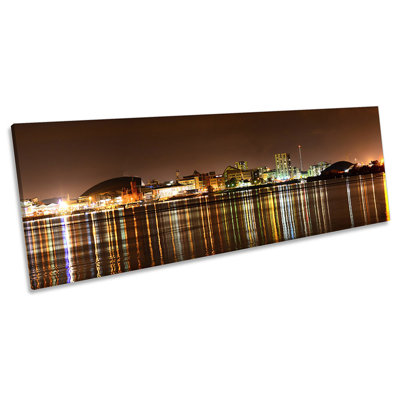 Cardiff Bay Skyline - Wrapped Canvas Panoramic Art Prints