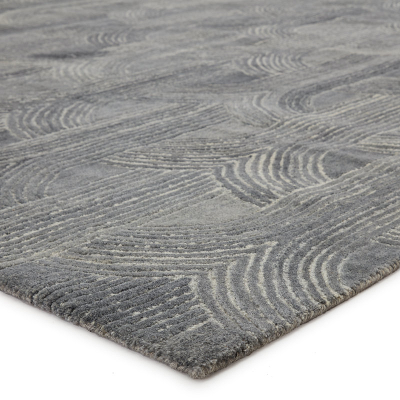 Verde Home By Jaipur Living Manhattan Handmade Trellis Gray Area Rug 12'X15', Round 10'