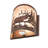 8" Wide Elk At Lake Right Wall Sconce