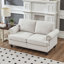 Canapé rembourré en polyester de style moderne et classique avec clous pour salon 2 + 3 places.-1655004131