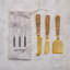 Rattan Wrapped Mango Wood Handle Cheese Knives