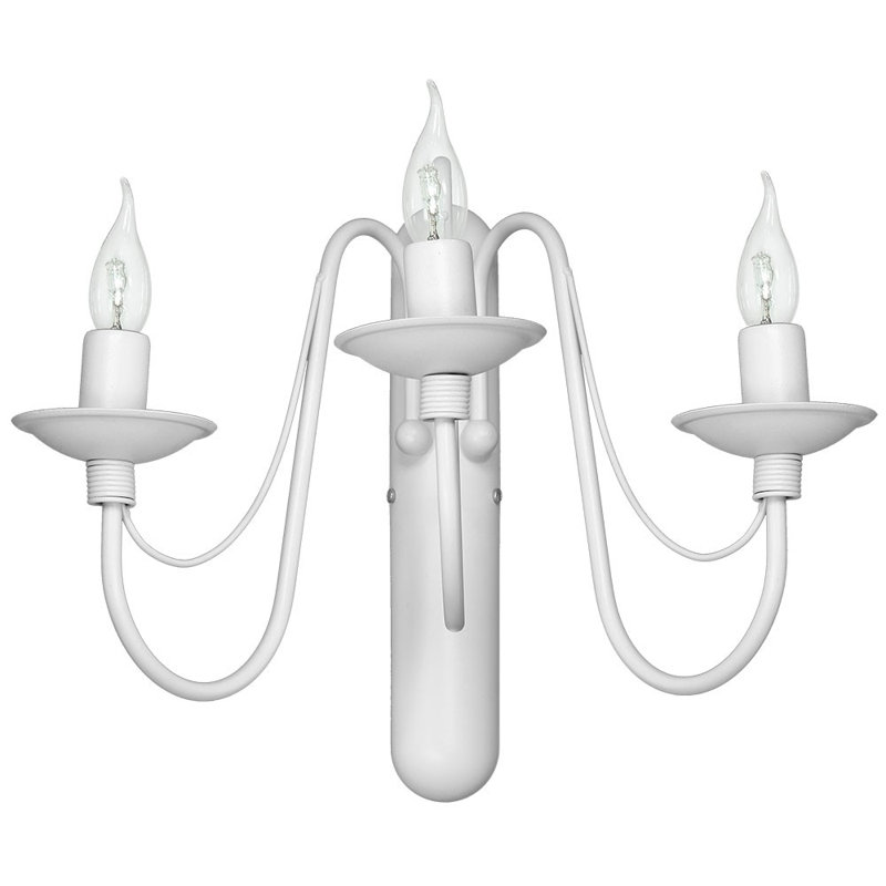 Brennan Candle Wall Light, White