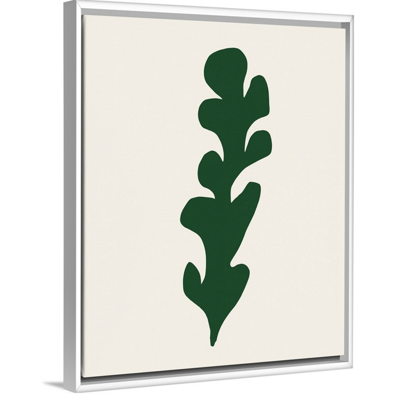 « varech ix kids », art encadré, H 45 po x l 36 po x P 1,2 po, Cadre pour toile flottant blanc