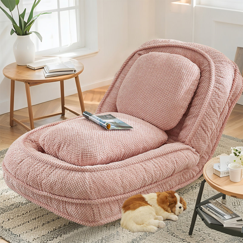 Chaise longue multifonctionnelle, canapé paresseux, conception peu encombrante, lit pliant pour animaux de compagnie avec 5 positions réglables, pour la chambre à coucher, le salon