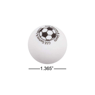 GSE Regulation Size 35mm(1.38") Table Soccer Foosball Table Replacement Balls(White - 3 Pack)