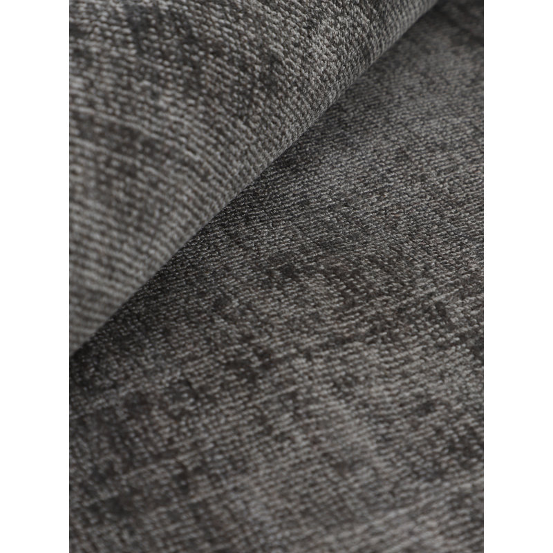 Ava Handmade Viscose Silky Solid Soft Dark Light Grey Rug, Runner 80 x 300cm