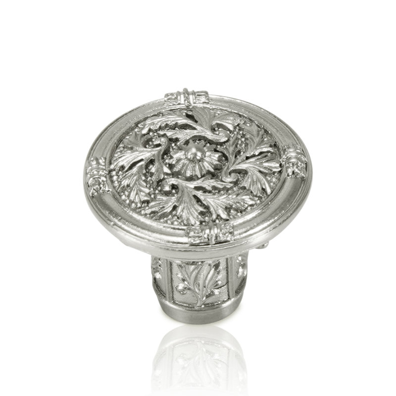 GENEVE KNOB IN PLATE, Sliver