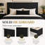 Modern Solid Wood Platform Bed Frame with Fluted Headboard-344705010-344704973