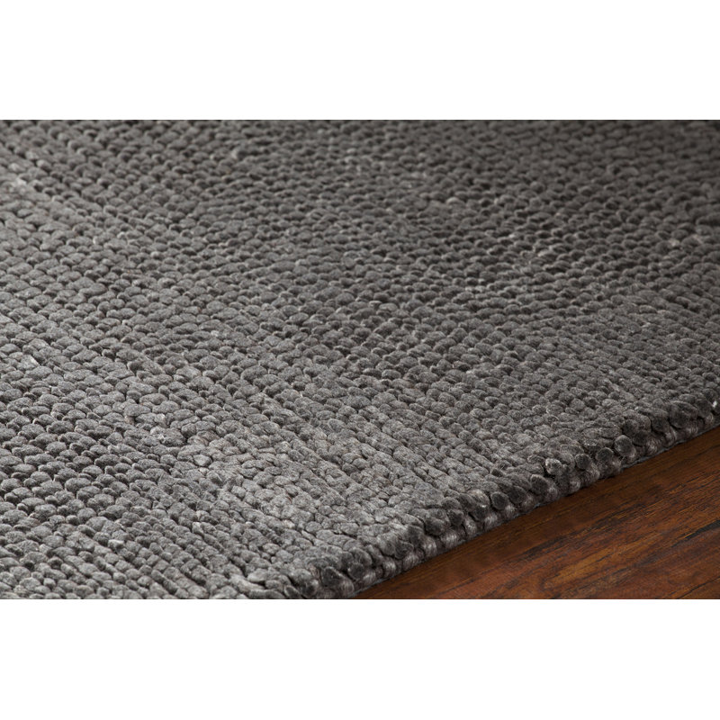 Mae Wool Area Rug in Brown, 9' x 13'