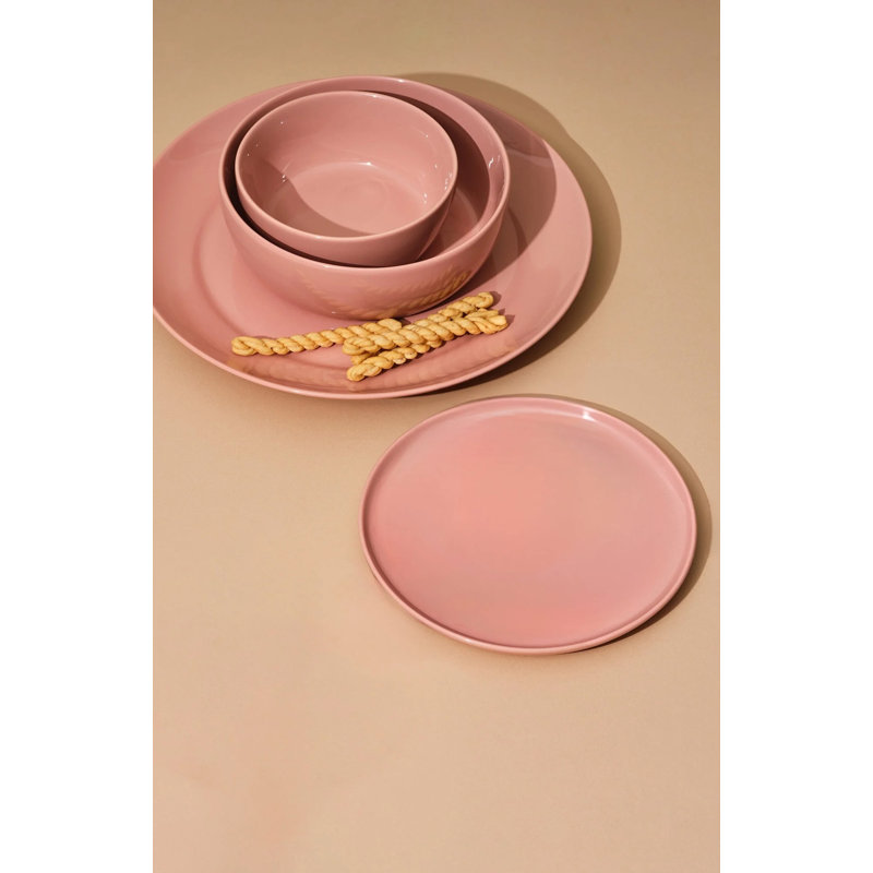 Slim Dinnerware Set (4pc), Rose