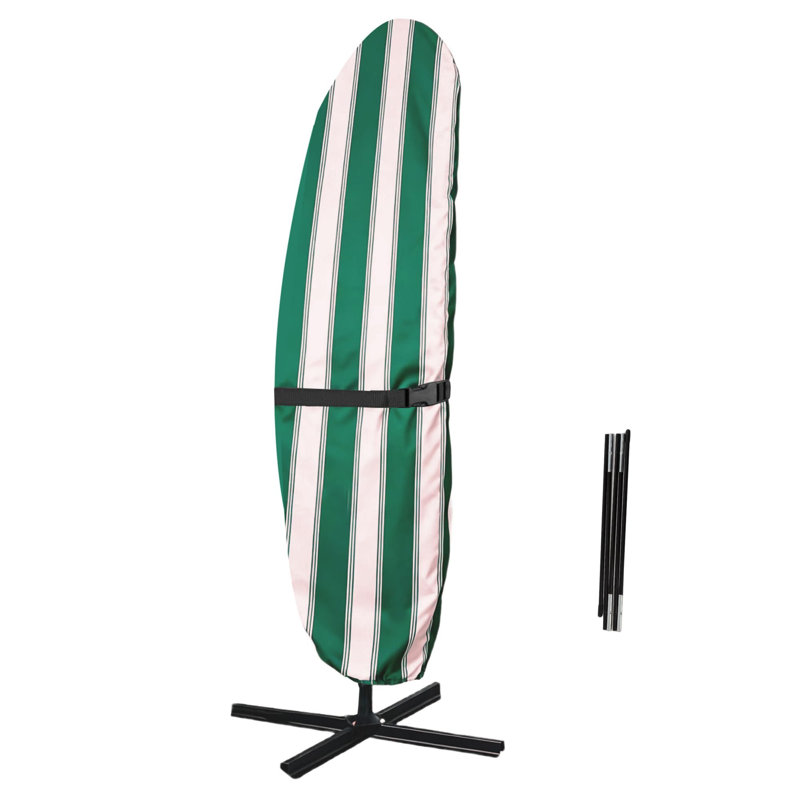 Waterproof Outdoor Umbrella Cover, Fits Most Patio Parasols, 1-Pack, (Green Stripe), Red/White Stripe