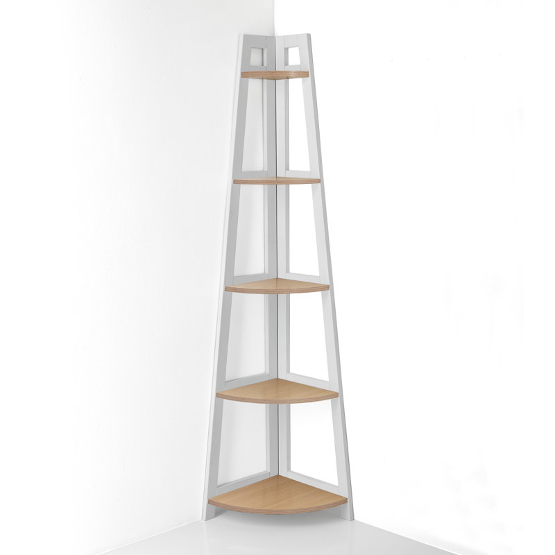 Kain 170cm H x 36cm W Corner Bookcase