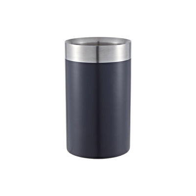 Buckingham Wine Bucket Double Wall Stainless Steel Black Finish 20 cm 1.5 Litre