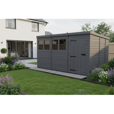 12x10 Pent Composite Shed