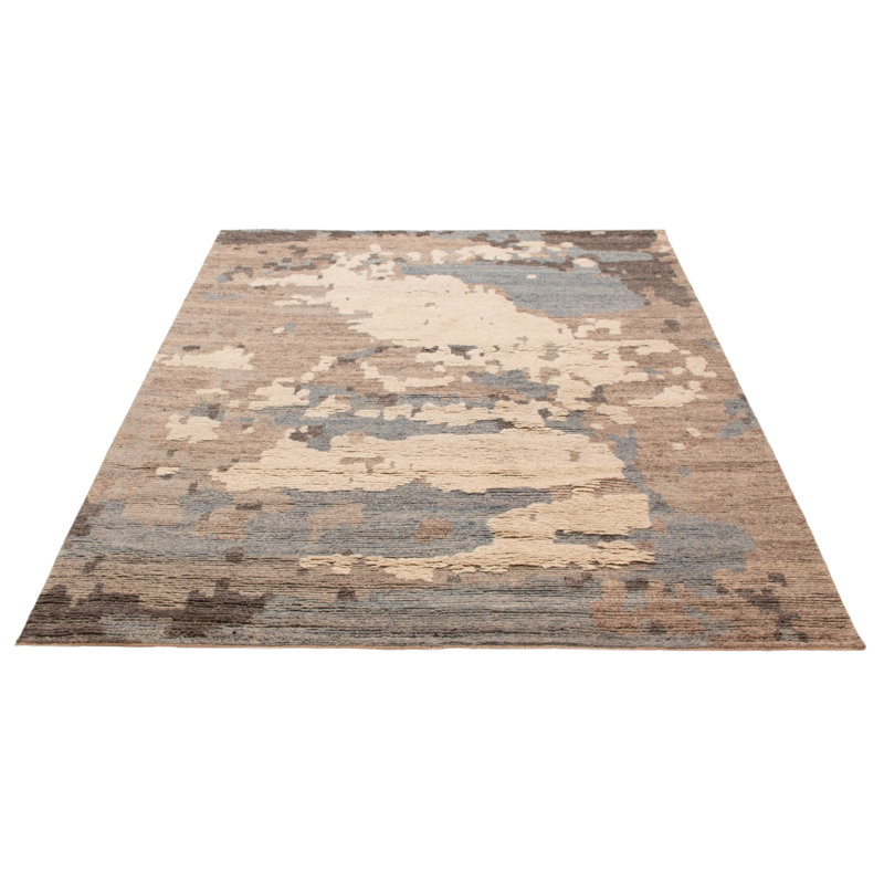 Tapis taupe unique en son genre 8 pi 0 po x 9 pi 11 po Tangier