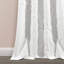 Paire de rideaux semi-transparents avec passe-tringle Ruffle