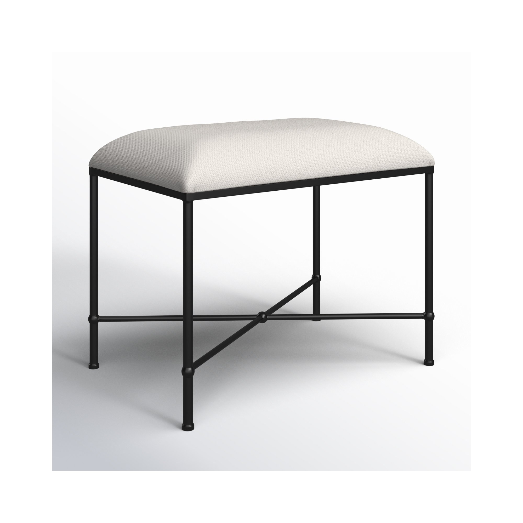 Brynn Bedroom Bench, Black, 20" H x 24" W x 16"D