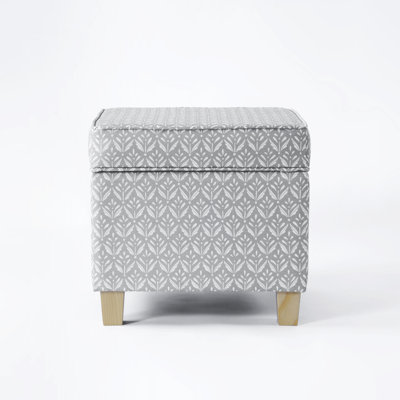 Asha 17.5" Square Storage Ottoman