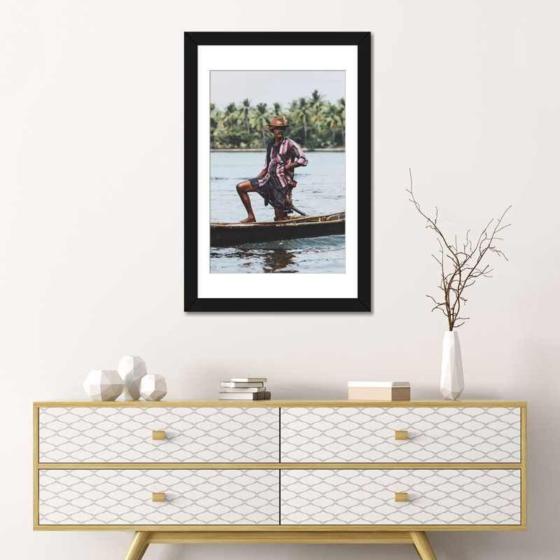 « kochy, inde iii » par luke anthony gram, reproduction d’impression sur toile tendue, H 24 po x l 16 po x P 1 po, Blanc
