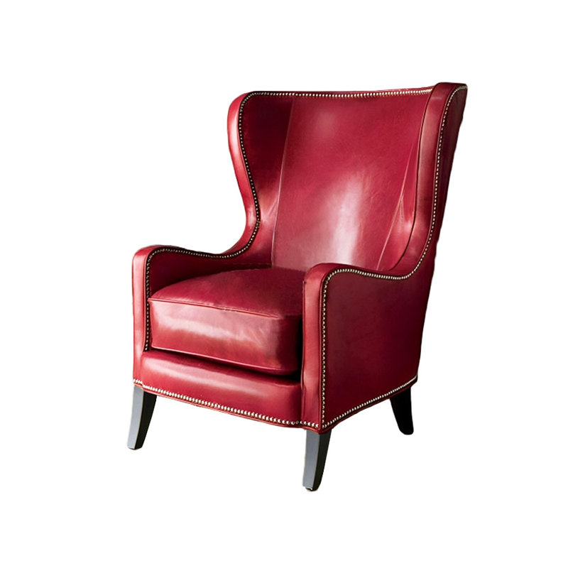 Fauteuil inclinable osciel en similicuir, Similicuir rouge