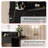 Jakaylen Vanity Makeup Desk with LED Light-231338841