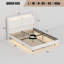 Base de lit plateforme moderne avec lumières DEL et station de charge USB