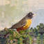 ROBIN - Unframed Print on Canvas-2075004507-2074697454