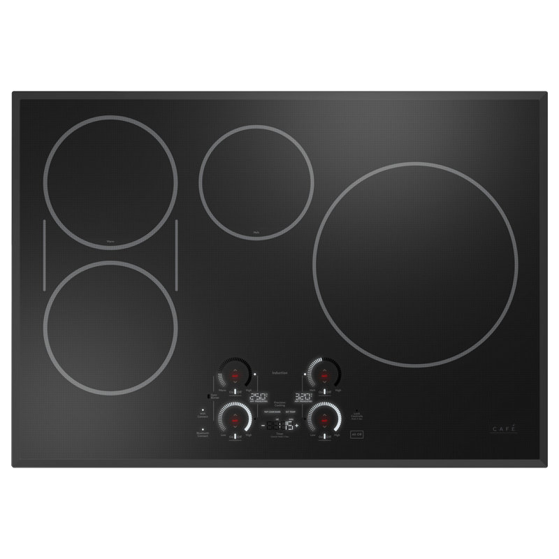 Café 30" Electric Cooktop with 4 Elements, Black