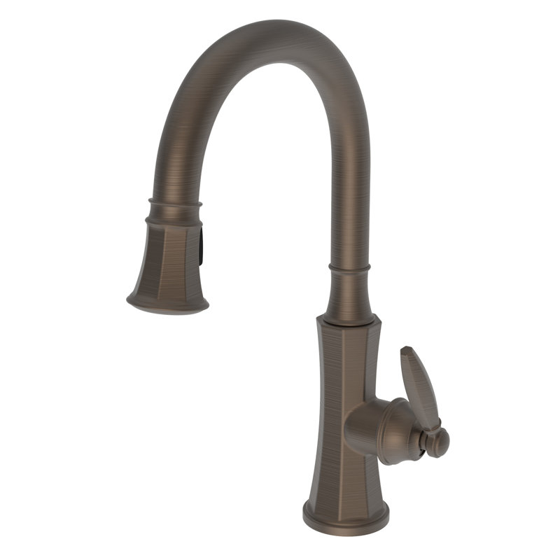 Metropole Single Handle Pull Down Kitchen Faucet, English Bronze