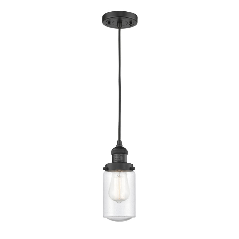 Luminaire suspendu 1 lumières scolaire single Saroyan, Grainé, Noir mat, Ampoule non incluse