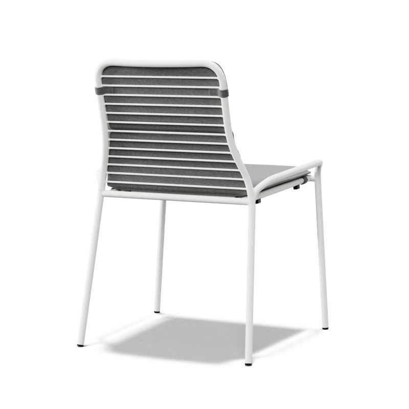 XY Outdoor Dining Side Chair, White