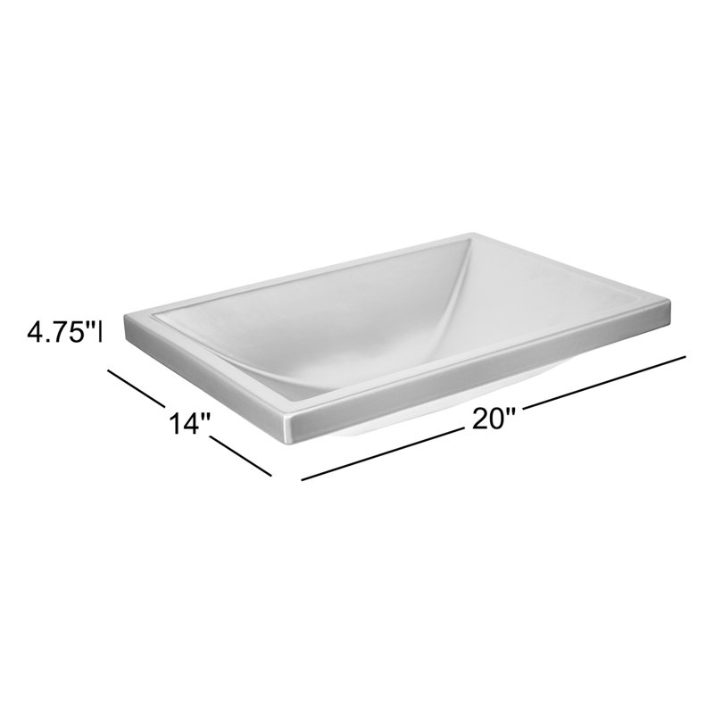 Amara 20" Single Bathroom Sink, Gun Metal