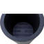 Grand pot à fleurs 15,5 po - anthracite foncé Hydra-421571365