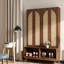 Arbre d'entrée 4 en 1 avec banc et armoire de rangement en rotin de style bohémien-781530300