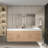 70.8" Wall-Mounted Double Bathroom Vanity Set-98420084
