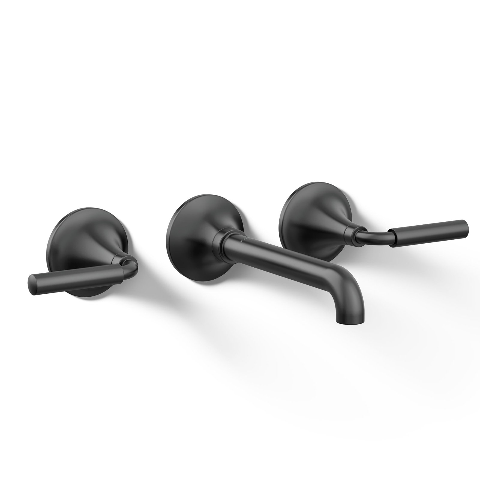Tone Wall-Mount Bathroom Sink Faucet Trim, Matte Black