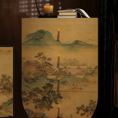 Commode de rangement rétro de style chinois