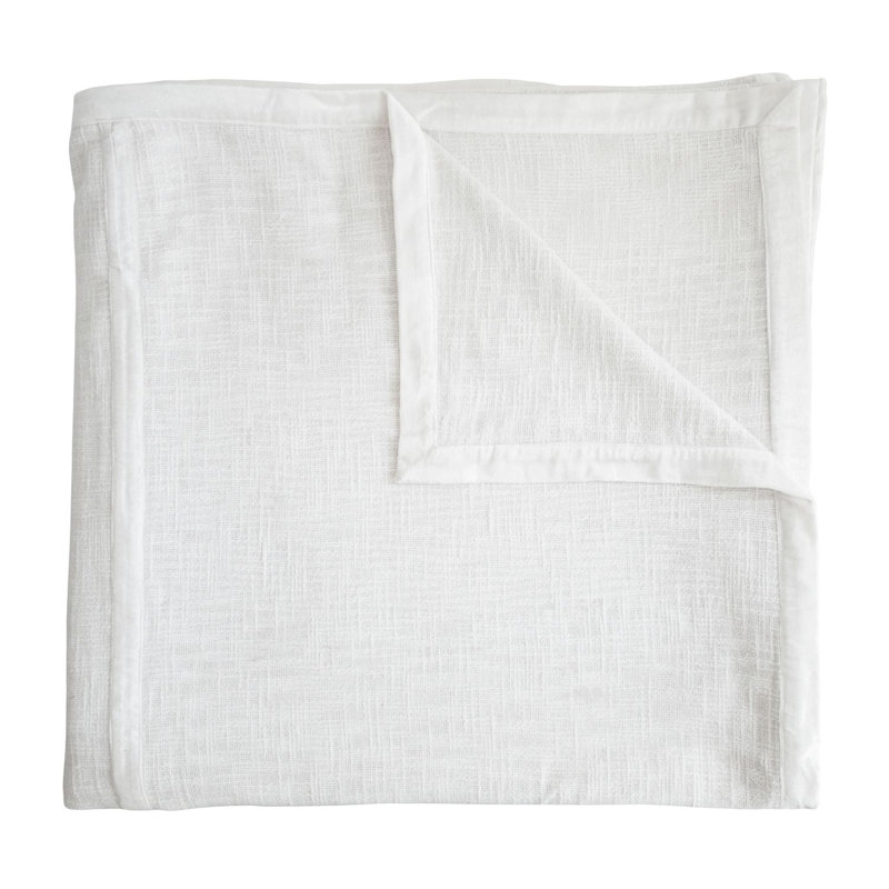 Chunky Coverlet, Queen Quilt + 2 Euro Shams, White