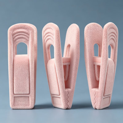 Pinces en velours antidérapantes pour pantalons et jupes, conception à prise solide, protège les vêtements et les cintres, fabrication en velours de qualité supérieure et en ABS, paquet de 80