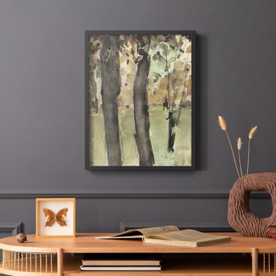 Under the Tree Confetti I Framed Print - Solid Wood