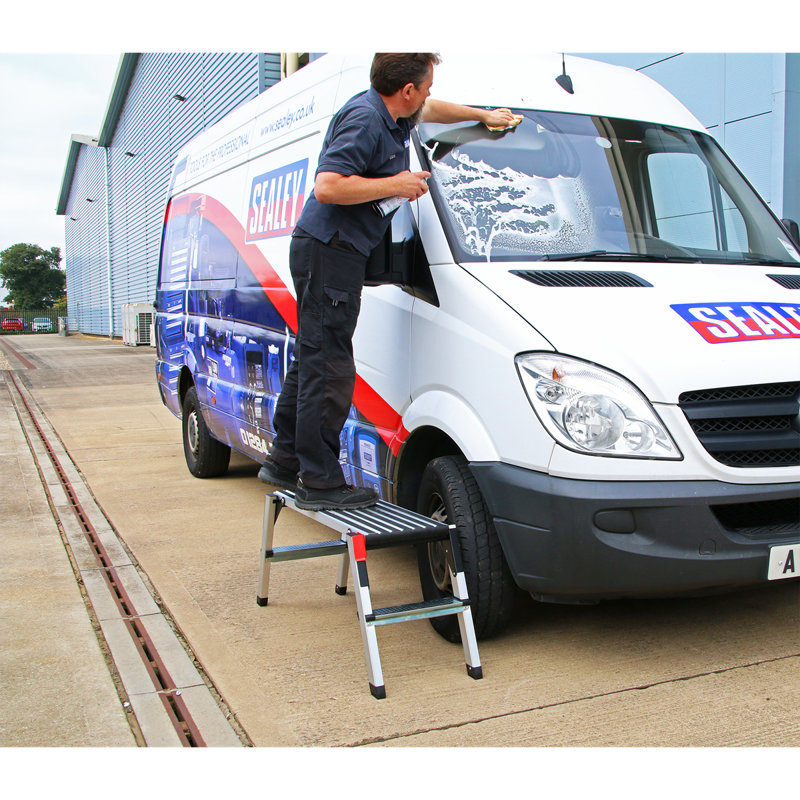 Giavanna 2 - Step Aluminium Lightweight Folding Small Step Ladder