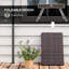 Table basse en PE tissée à la main pour balcon, jardin - Extrémité extérieure pliante avec utilisation fonctionnelle