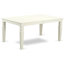 L'ensemble de 5 pièces de salle à manger comprend une table de salle à manger rectangulaire avec feuille papillon et 4 chaises parsons en simili cuir flamant rose, 42 x 84 po, lin blanc-1373620569-1373620571-1418294753