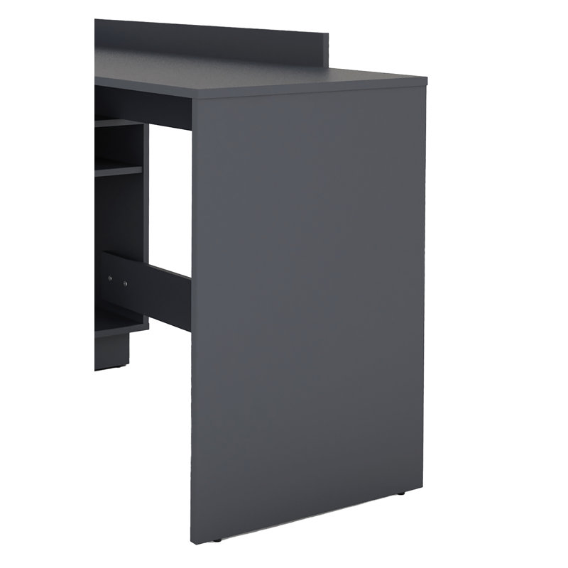 Thoman L-Shaped Writing Desk, Anthrazit