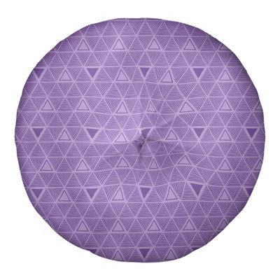 Coussin de sol classique à motif de triangles dessinés à la main