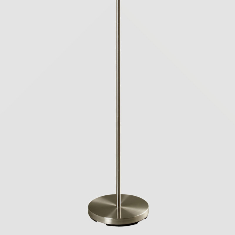 Muayyad 66'' Column Floor Lamp, Black/Red